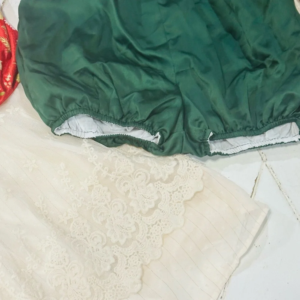 Love and Grow HTF Pretty Poinsettia Dress Tunic Blooms Set Christmas size 10 - Picture 5 of 5